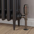 M-TRV-071-AG-BL-PIP-LS02 - Ramone Modern TRV Angled Black Nickel Thermostatic Radiator Valves With Sleeves M-TRV-071-AG-BL-PIP-LS02 - Ramone Modern TRV Angled Black Nickel Thermostatic Radiator Valves With Sleeves